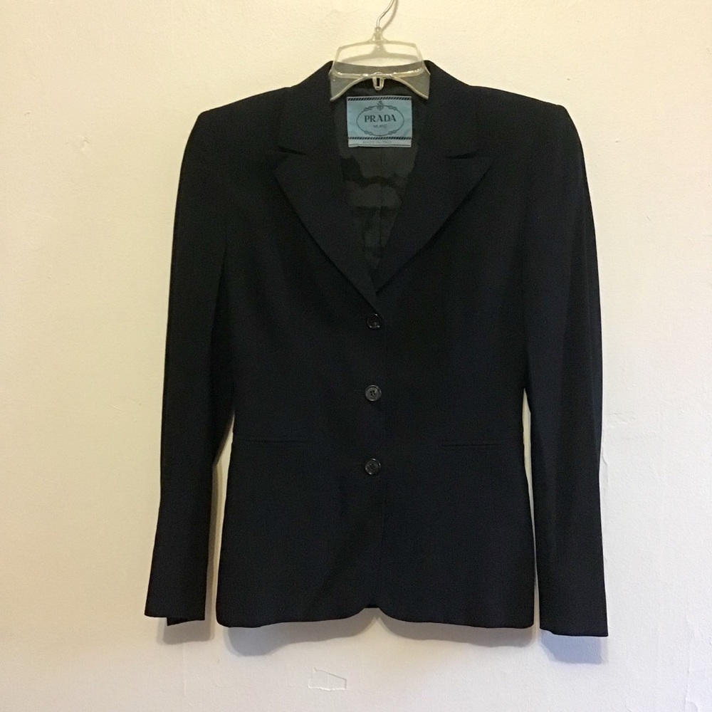 Prada Black Blazer Size 38